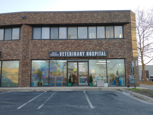 Front of hospital